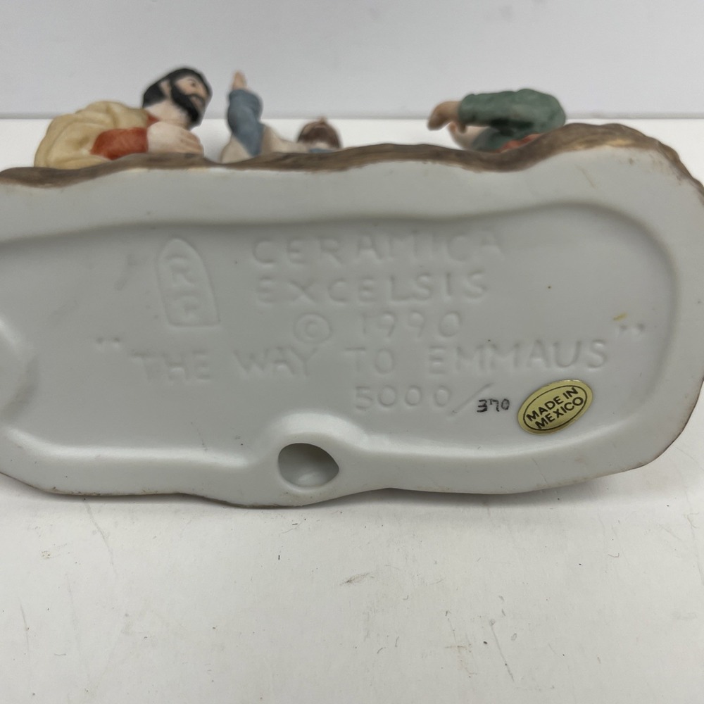 1990 Ceramica Excelsis THE WAY TO EMMAUS Figure 370/5000 Figurine RELIGION - Picture 6 of 8